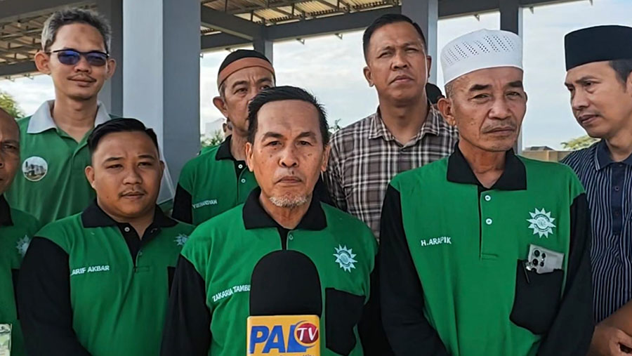 Zakaria Tambuh, Ketua Dewan Kemakmuran Masjid (DKM) Arrofiah Ilyas Lassik. Foto: M Aidil -- PALTV