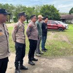 Personel Polres Ogan Ilir dan Polsek Indralaya laksanakan pengamanan ibadah peringatan Kenaikan Yesus Kristus di Kabupaten Ogan Ilir. Foto: Humas Polres Ogan Ilir