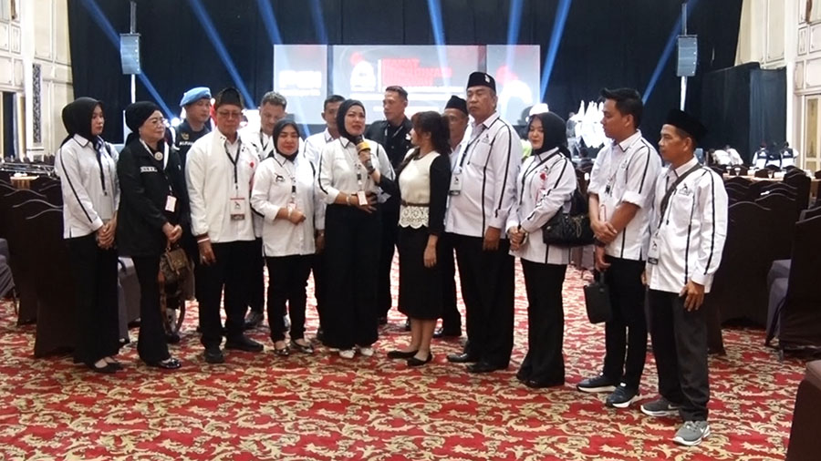 Ketua DPD PSI Muba Yuly Heriyati mengungkapkan rasa syukur atas amanah yang diberikan kepadanya. Foto: Mgs M Fikri Adriansyah -- PALTV