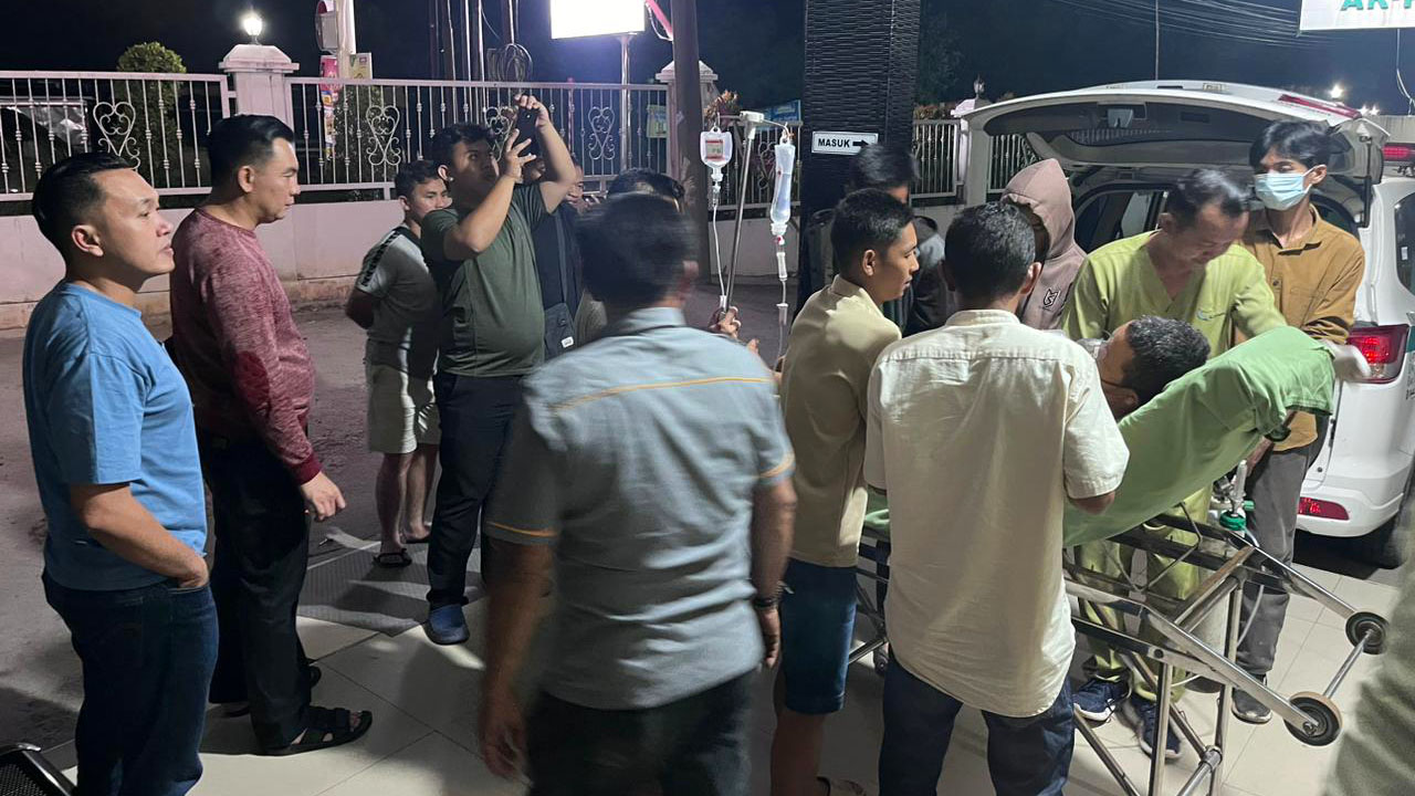 Duel maut di Desa Penyandingan berawal dari persoalan utang antara korban dan tersangka. Foto: Satreskrim Polres Ogan Ilir