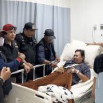 Satgas PMPB Sumsel bergerak langsung menjenguk, berikan dukungan moril untuk anggota yang akan menjalani operasi dan perawatan kesembuhan. Foto: Ryan KP -- PALTV
